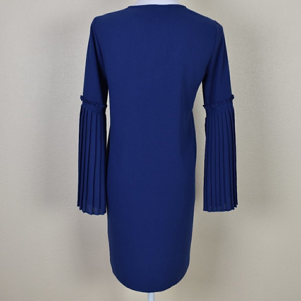 Tahari Pleated Bell Sleeve Dress NEW - Picture 5 of 8